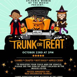 Trunk or Treat Kid's Halloween!