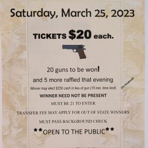Gun Raffle March 25th